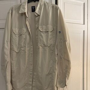 Kuhl Men's Cream Button Down Shirt